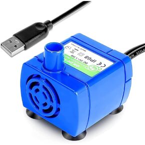 Cat Water Fountain Pump, Pet Water Fountain Replacement Pump DR-DC160 Motor for Round, Cubic, Flower Cap and Stainless Steel Cat Water Dispenser, Pet Fountain Pump