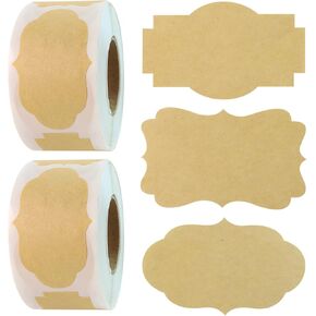 600 PCS 1.2" X 2" Present Tags Name Labels Sticker - Self-Adhesive Customize Holiday Jar Labels,Canning Labels, Labels for Jars, Canning Labels for Mason Jars, Sticker Labels, Sticker Labels to Write