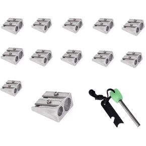 Magensium Pencil Sharpener Manual 2024 Pencil Sharpener Kit Magnesium Survival Tool Starter Survival Tool Small Pencil Driamed مع Flint يمكن أن تشتعل بسهولة في الهواء الطلق