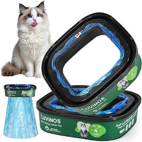 حقائب إعادة ملء القمامة Jumbo Cat 28 قدمًا - 2 مع حزمة من 7 طبقات - تحكم في الرائحة في القمامة القياسية ، بالإضافة إلى الأسلوب ، XL Plus