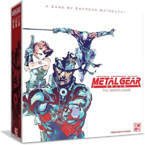 Metal Gear Solid The Board Game-Glays & Strategy Gameplay ، حملة 14-Mission و 6 مهام VR ، شخصيات مميزة ومعارك بوس ، تتراوح أعمارهم بين 14+ ، 1-4 لاعبين ، وقت اللعب 60-90 ، مصنوعة من قبل CMON