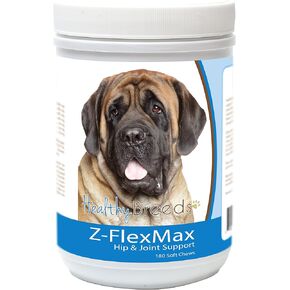 Healthy Breeds Mastiff Z-Flex Max Dog Hip and Joint Support 180 Count