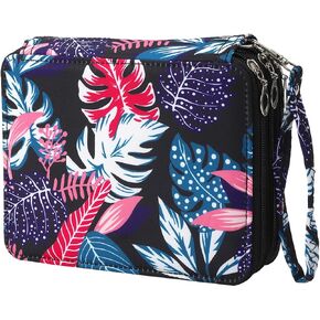 Lbxgap Colored Pencil Case - 300 Slots Pencil Holder with Zipper Closure Twill Fabric Large Capacity Pencil Case for Watercolor Pens or Markers, Pencil Case Organizer for Artist