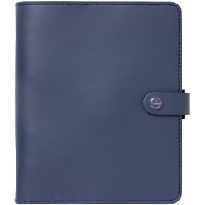 Filofax The Original Organizer, A5 Size, Midnight Blue - Leather, Six Rings, Week-to-View Calendar Diary, Multilingual, 2025 (C022661-25)