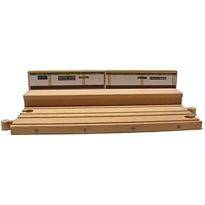 Munipals MP01-151SS Wooden Subway Customizable Train Station Compatible with All Wooden Railways