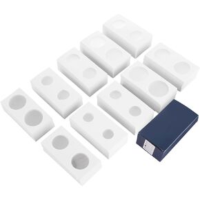 1000 Pcs 2x2 Coin Flips in 10 Assorted Sizes Cardboard Coin Holder for Collection, Paper Coin Collection Supplies for Dollars, Penny, Quarter, Nickels