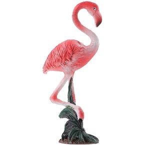 Sosoport 1pc Flamingo Ornament Bookshelf Decor Terrarium Glass Containers Terrariums Mini Accessories Metal Flower Pot Home Décor Fish Aquarium Accessories Flamingos Resin Desktop Lawn Pink