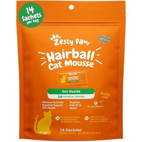 zesty paws Hairball Cat Mousse - Cat Treats Treats Cat Treats يعالج الضغط - Cat Squeeze يعالج السيطرة