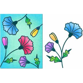 Patchwork Flowers Leaves Die Cuts for Card Making, Paper Embossing Metal Cutting Dies Kit Templates, Storage Pockets Supplies, Photo Frame Album DIY Scrapbooking Stencils Sets