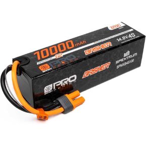 Spektrum 14.8V 10000mAh 4S 120C Smart G2 Pro Basher LiPo: IC5, SPMXB4S100