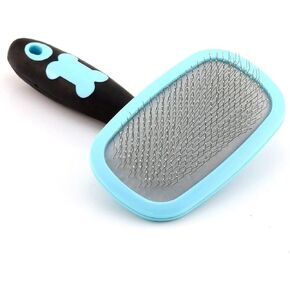 Slicker Brush, PETPAWJOY Dog Brush Gently Cleaning Pin Brush for Shedding Dog Hair Brush for Small Dogs Puppy Yorkie Poodle Rabbits Cats