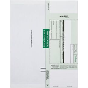Certified Mail Envelopes - 25 Pack, Envelopes with Return Receipt | Ideal for Important Certified Mail, Business Mailings, and Secure Shipments
