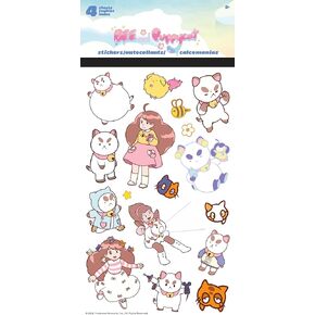 Bee SND Puppycat - Standard 4 Sheet Stickers Standard Stickers - 4 Sheet