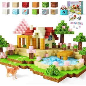كتل مغناطيسية Vigorfun ، فورتيارد المغناطيسية المبنى- STEM Montessori Sensory Toys for Toddlers Boys Girls Homings ، ألعاب البناء لـ 3 4 5 6 7 7 8+ سنة أطفال