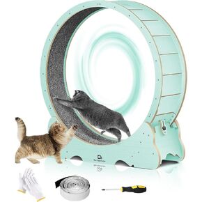 Cat Wheel, 45" XL Large Cat Exercise Running Wheel, Cat Treadmill for Indoor Cats