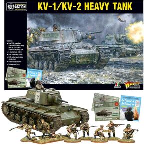 Wargames Delivered Bolt Action: KV1/2 Heavy Tank Model Kit, 28mm WWII Miniature Tank Set for Tabletop Wargaming