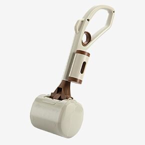 Portable Dog Pooper Scooper for Large Small Dogs, Dog Poop Scooper with Bag Attachment, Easy to Use for Grass, Dirt, Gravel, Indoor Outdoor Pet Poo Catcher on Walks (Brown) in Saudi Arabia