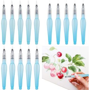 15PCS Watercolour Brush Pens, Watercolor Paint Pens, Refillable Water Brush Pens, Watercolor Brush Pens Set, Aqua Brush Pen for Beginners