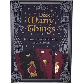 Forged Dice Co. Deck of Many Things - Premium RPG Playing Cards with Unique Art Illustrations - Compatible with Dungeons and Dragons Board Game, D&D 5e, DND Accessories
