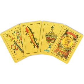 Italian Card Game, Italian Playing Cards, Italian Deck with 40 Cards [Luxury Gold Foil Classic] [PVC Waterproof]