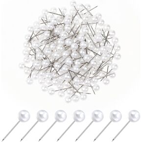300 PCS Sewing Pins for Fabric Map Push Pins Pearl Push Pins Round Short World Map Pin Board Cork Boards Decorative Thumb Tacks for Sewing Craft Wedding Holiday DIY Accessories
