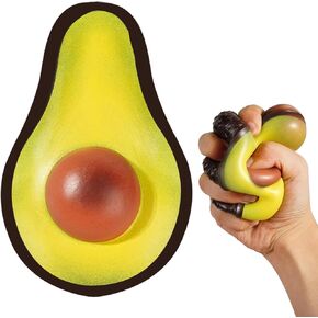 Avocado Sensory Toy for Ages 3 to Adult - Fidget Toys, Sensory Toys, Stress Balls for Adults & Kids - Perfect Squishy Toys for Autism Support & Stress Relief