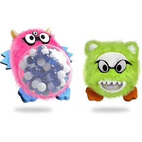 كرة الإجهاد المقطوعة للوحش Squishy Monster (Pink & Green) - كرات الإجهاد المملوءة - ألعاب الإجهاد اسفنجي للأطفال - أدوات حسية للأطفال - ألعاب Fidget Focus For Kids لطيفة