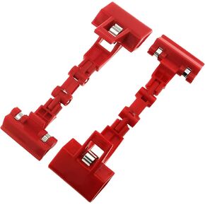 E-outstanding Painting Clip 2PCS Double Head Rotatable Picture Copy Holders for Artist Easels Sketch Drawing Boards Bendable Sketchpad Clamps, Red