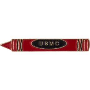 EagleEmblems P14200 Pin-USMC, Crayon/Red (1'')
