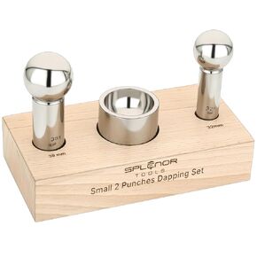 Steel Dapping Block and Dapping Punch Set - for Jewelry Making - Metal Forming Die - Shaping Doming Tools