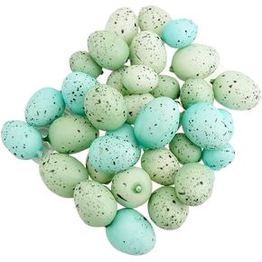 HOMEFORD Mini Decorative Speckled Eggs, Robin, 1-inch, 36-Piece