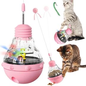 ألعاب Cat التفاعلية للقطط الداخلية القطة العصرية لعبة فقدان الوزن فقدان كرات تتبع Kitty بطيئة الغذاء موزع التغذية علاج إمدادات الأليفة التغذية إمدادات الأليفة التصميم للبلوم