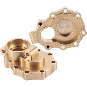 Keenso 1Pair Front Rear Brass Steering Brass Portal Cover Vehicle Scale Accessories for TRAXXAS 820564 RC Crawler Vehicle Bodies & Scale Accessories Model car Parts