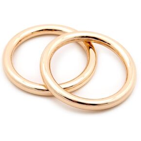 O Ring Strong Metal, 10 PCS Welded O-Ring Circle Loop Buckle for Purse Bag Collar Leather Craft
