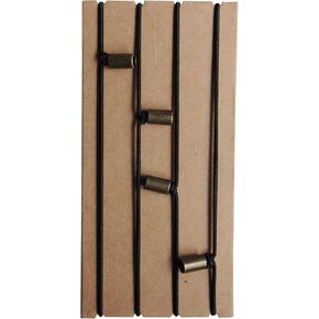 Wanderings Traveler's Notebook Fands - (12.5x9cm) - نطاقات القفز لمجلات السفر الصغيرة ذات الحجم الصغير - بدائل حزام التوصيل - حزمة 4 مع حبات زخرفية