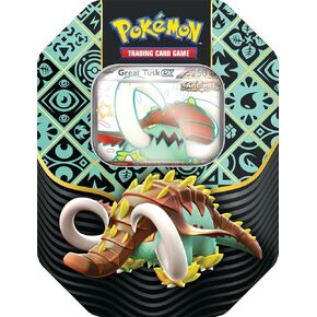 Pokémonémon Pokémon Trading Card Game Scarlet & Violet 04.5 Paldean Fates ex Tin Great Tusk, Green