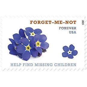 Forget-Me-Not Help Find Missing Children (Sheet of 20) First-Class Mail Forever Postage Stamps 2016 Scott 4987