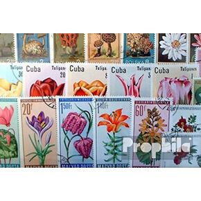 Motives 100 Various Flowers and Plants Stamps (Stamps for Collectors) Plants/Mushrooms