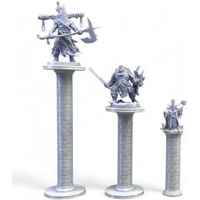 يقف الناهضون القابل للضغط على الطيران المصغرة مع 3 منصات و 10 مستويات ل DND ، RPG Tabletop ، ألعاب الطاولة
