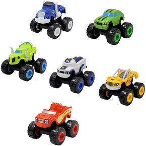 6 Pcs The Monster Machines Truck for Kids Racing Car Vehicles Toys Free-Wheel Machines Birthday Gifts for Toddler Boys Age 3 4 5 6 7 8 Years