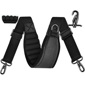 ZINZ Shoulder Strap 67" with Padded, Bag Strap with Dual Buckles and Metal Swivel Hooks for Laptop Bag, Camera Bag and More