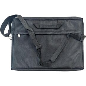 Laptop Shoulder Bag, 17 inch Computer Bag Compatible with MacBook Pro 16, HP, Lenovo, Dell, Asus Notebook, Side Open Messenger Bag with 1 Zipper Pockets&Handle, Black