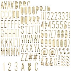 169 Piece 3D Gorgeous Gold Letter Stickers 1Inch Gold Puffy Letter and Number Stickers Resin Alphabet Stickers A to Z Glitter 3D Alphabet Stickers for Scrapbooking Mailbox Crafts Decoration DIY