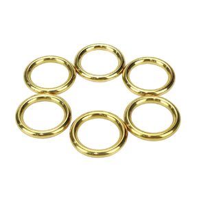 Mcredy Soild Brass Seamless Welding O-Ring,Smoothing Welded Round Rings for Cabinet Pulls Ring,Dog Leashes,Handbag Accessories,1.4 Inch Outer Diameter