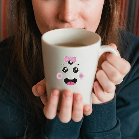 16pcs Cute Cartoon Face Expression Stickers with Eyes Nose Mouth Creative Stationery Sticker for Books Cup Water Bottles DIY Decoration Face Expression in Saudi Arabia