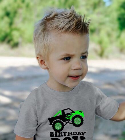 Birthday Shirt Boys Toddler T-Shirts Birthday Tees Little Kids Top Outfit Black Gray 2nd 3rd 4th 5th 6th 7th in Kuwait