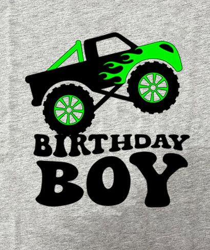 Birthday Shirt Boys Toddler T-Shirts Birthday Tees Little Kids Top Outfit Black Gray 2nd 3rd 4th 5th 6th 7th in Kuwait
