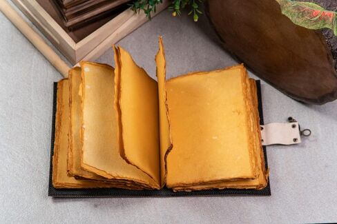 NATURALS EXPORT Blank Book Journal With Lock Clasp Blue Stone Prop Vintage Book Of Shadow Handmade Leather Diary Embossed Antique Notebook Daily 7 X 5 Inches - 200 Pages (Tan) in Saudi Arabia