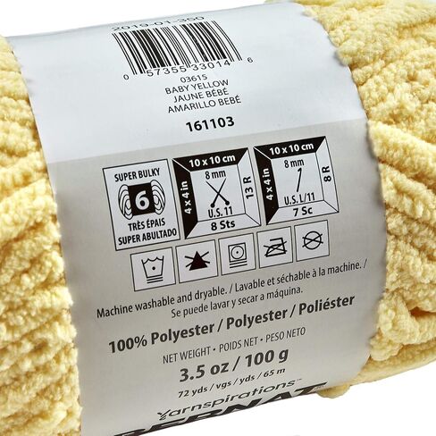 Bernat Baby Blanket Yarn (03615) Yellow in Saudi Arabia