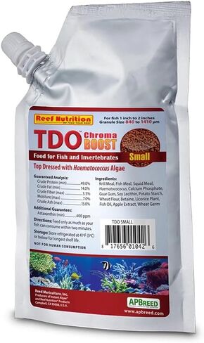 TDO Chroma Boost 16 Oz Reed Mariculture Aquarium Fish Food (Small Pellet 0.8-1.4mm for 1"-2" Fish) in Saudi Arabia
